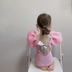 女童大荷葉邊泳衣套裝 附遮陽帽