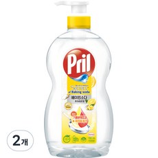 프릴 베이킹소다 주방세제 퓨어 레몬, 700ml, 2개