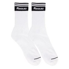 낫소 테니스 양말 남성용 블랙로고 1P 스포츠 통기성 두툼한 바닥 삭스 17108585