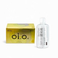 OLO 玻尿酸保險套組合 榮耀黃金衛生套 260ml 玻尿酸潤滑液, 1個, 單盒金盒&潤滑液