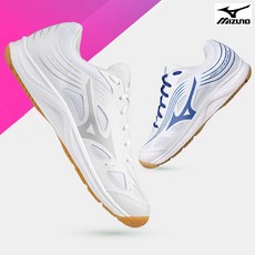 미즈노 사이클론 스피드3 화이트블루 탁구화 체대입시화 배드민턴화 스쿼시화 인도어화