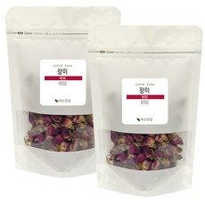 자연그대로를 담은 장미꽃 차 은은한향의 꽃차 장미꽃차100% 장미차, 50g, 2개, 1개입