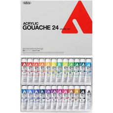 홀베인 아크릴 과슈 물감 20ml 24색 세트 구아슈 과슈물감