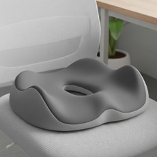 미누즈 치질방석 메모리폼 회음부방석 임산부선물, 1개, 그레이