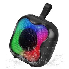 Cinolink 샤워 블루투스 스피커 IPX6 방수 휴대용 스피커 시끄러운 HD 사운드 RGB 조명 가정 해변 휴대용 무선 야외 스피커, Cinolink 샤워 블루투스 스피커, IPX6 방수