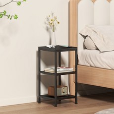 소하임 미니 사이드 테이블 3단, 올블랙