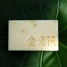 艋舺肥皂 金盞花皂 洗臉專用 溫和保濕 手工皂, 1個