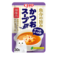 [오늘까까] 이나바 챠오 스프 파우치, 4개, 30g, 혼합(가다랑어/가다랑어포)