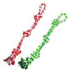 訓狗工具 七彩小號8件套 逗狗繩 狗狗拔河玩具, 1個, 三節玩具2個