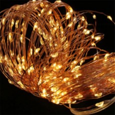 몽키 태양광 LED 200구 와이어 전구 20m 웜색 크리스마스LED조명