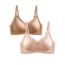 乳膠無鋼圈無縫舒適運動內衣 2入