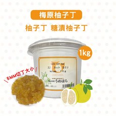 日本梅原 柚子丁 糖漬柚子丁 1公斤, 1個
