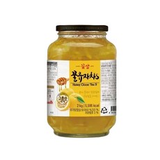 수제 꿀 유자차 2kg 대용량 업소용 유자차효능 유자청, 1개