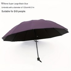 130cm 여러 사람을위한 슈퍼 대형 접는 우산 온 가족 비 방풍 써니 Rainy Paraguas, 02 Purple