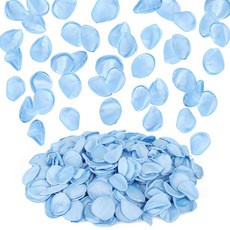 SUREAM 화이트 실크 꽃잎 300피스 플라워 걸 웨딩 샤워 장식 파티 테이블 장식 꽃잎 결혼식 생일 센터피스 브라이덜 흩뿌리는, 300, 블루.