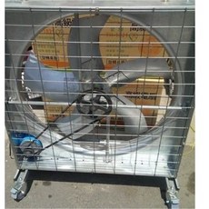 移動式36吋1HP箱型通風機 附煞車移動輪工廠散熱抽風機, 風扇+