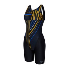 아레나 수영복 여성 일반 U-BACK 4부 반신 실내 테네르 BLK 브라캡별도