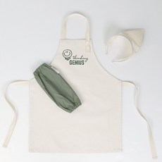 보앤시스 어린이 아동 캔버스 앞치마 두건 토시 세트 파리지앵 [GENIUS]
