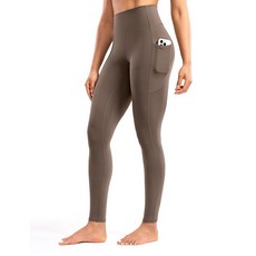 ENERBLOOM 여성용 주머니가 있는 운동 레깅스 요가 바지 63.5cm/71.1cm(25인치)/71.1cm(28인치) 하이 웨이스트 운동용 타이츠 소프트 헬스장 라운지 액티