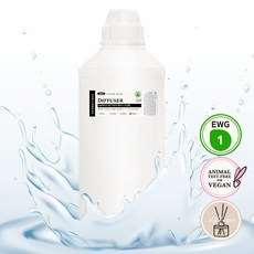 [아로마티끄] 비건 디퓨저 베이스 천연 발효주정 방향제 리필 만들기 재료-, 디퓨저베이스(고급형), 1L, 1개