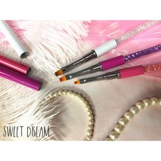 【美甲工具】光療平頭筆刷三件組。帶筆蓋光療筆。光療平口筆。美甲筆。光療平筆。光療筆組。鑲鑽光療筆刷。美甲平筆。水鑽筆桿, 1個