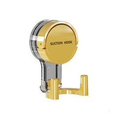 벽걸이 진공 흡착식 후크 드릴 사용 열쇠 수건 욕실 주방용 탈부착식 수납 걸이 정리함, 3. Yellow