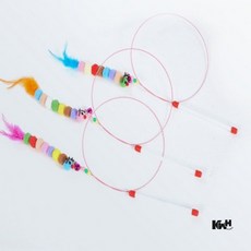 고양이 와이어 낚시대 색상랜덤 고양이키우기