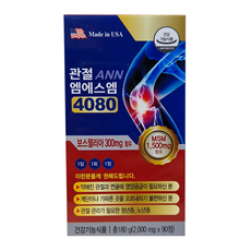 관절 ANN 엠에스엠 4080 1일1회 1정복용, 2박스, 90정