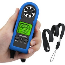 휴대용 풍속계 공기 유속 cfm 측정 장치용 미니 디지털 풍속계 게이지 816B를 비행하는 HVAC 야외 항해 촬영 드론의 풍속 테스트, Handheld Anemometer