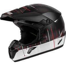 Gmax D3463843 Mx-46 주파수 오프로드 헬멧 매트 블랙/화이트 Xs, Gmax D3463843 Mx-46 주파수 오프로드 헬