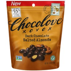 Chocolove 다크 초콜릿 솔티드 아몬드, 128g, 1개