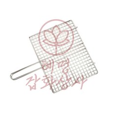 국산 석쇠 사각타입 망 바베큐그릴 화로 구이 그릴망, 소