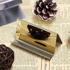 스테인레스 명함 거치대 유광 스틸 매장 메탈 명함 거치대 카운터 진열대 데스크 영수증 안내판 선물 개업