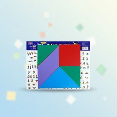 교구 자석 교재 칠교놀이판 교실 칠교놀이 강템, 1개