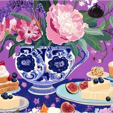 티 파티 모란 직소 퍼즐 조각 우아한 꽃 정물 테이블 아트 벽장식 선물, 1개, 7. 38x26cm 300pcs, 1피스