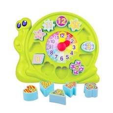 두뇌발달 시계 놀이 맞추기 블럭 학습 완구 달팽이 모형장난감 유치원 학습모형 학습교구 유아선물