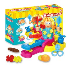 彩泥理髮師 兒童角色扮演玩具套裝, 1個