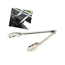 캠핑 숯집게 바베큐 스텐 집게, 소 1개