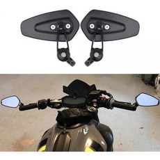 야마하 FZ09 FZ07 2015-2017용 블랙 모터사이클 7/8인치 핸들 바 엔드 미러 가와사키 Z1000 / Z750 ER-6F ER-6N 스즈키 GSF1250 600 S, 야마하 FZ09 FZ07 2015-2017용 블랙 모터