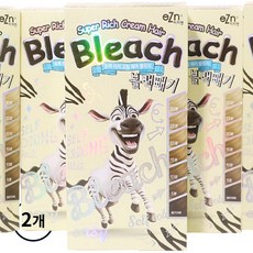 [정품배송] ((BEST!!//+용량UP!!)) *이지엔* eZn 슈퍼리치! 크림! 헤어블리치! 블랙빼기! I 백금발탈색 애쉬블론드 촉촉증정 탈색전후토탈케어 보색케어!!+++, 45g, 2개