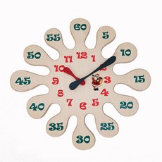 통디자인 크리스마스 물방울 시계, 1개