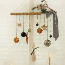 장식 벽장식 식당 카페 크리스마스 유치원 전구 교회 골드픽션 업소 어린이집 소품 성당 트리 학원 리스 _809811EA, 단품