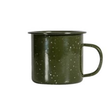 【瑞典sagaform】Doris琺瑯餐盤餐碗琺瑯杯共6款《WUZ屋子》烤箱直火戶外露營, 1個, 琺瑯杯-軍綠, 軍綠