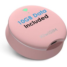 키위심 4G LTE 모바일 핫스팟 30일간 10GB 데이터를 제공하는 휴대용 WiFi 6 디바이스 ATT T-Mobile Verizon 무약정 이동 중 결제 UFO 모양 디자인