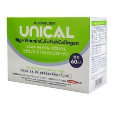 UNICAL 優力鈣 Mg+VitaminC E+FishCollagen 60包/盒, 1個