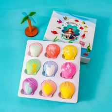 오유상점 피규어배쓰밤 공룡 배스밤 베쓰밤 배쓰밤, 1개, 9개 80g 오션 포함 B, 1cm
