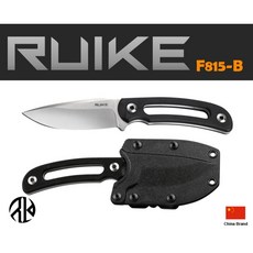 中國Ruike直刀14C28N不銹鋼石洗面一體成型G10握柄附旋轉ABS刀鞘, 1個