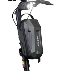 WILD MAN 하드 쉘 핸들바 스쿠터 백 퀵 릴리즈 디자인 자전거 가방 도난 방지 디자인 킥 스쿠터 접이식 자전거용 운반 손잡이가 있는 스쿠터 보관-GD99X(그린, 1L, 초록색