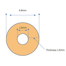 고성능 NORPRENE A60F 식품 등급 튜브 연동 펌프 내 화학성, ID 1.6xOD 4.8mm, 200CM, 1개