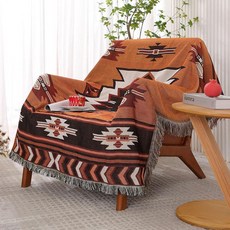 Aztec 패턴 담요 보헤미안 소프트 셰르파 전통 남서부 나바호 부족 스타일 따뜻한 담요 캠핑 야외용 가볍고 아늑한 보헤미아 담요 소파 베드용 129.5cm x 160cm(51, 보헤미안 10